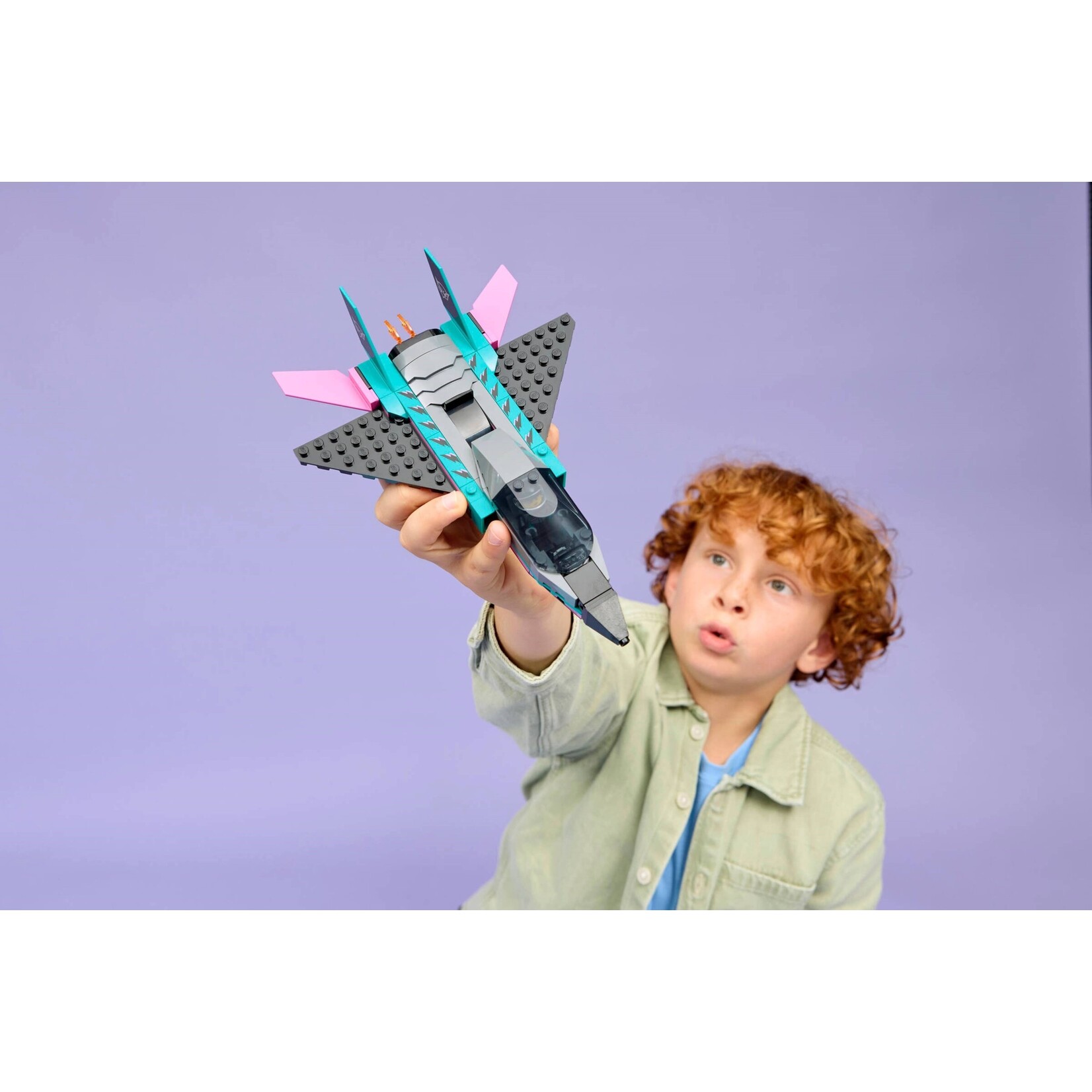 LEGO Straalvliegtuig vs. sportauto  - 60489