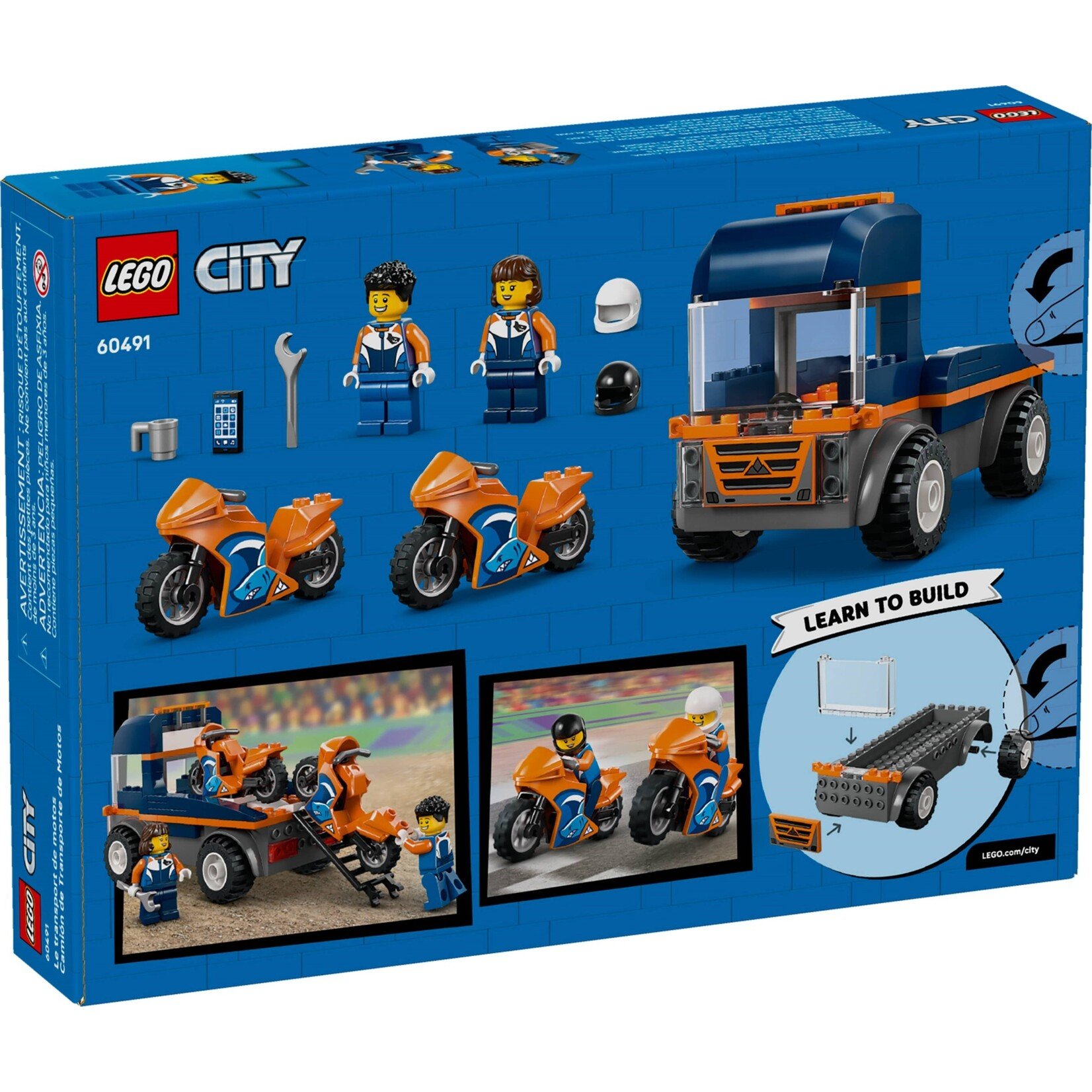 LEGO Transportwagen voor motoren - 60491