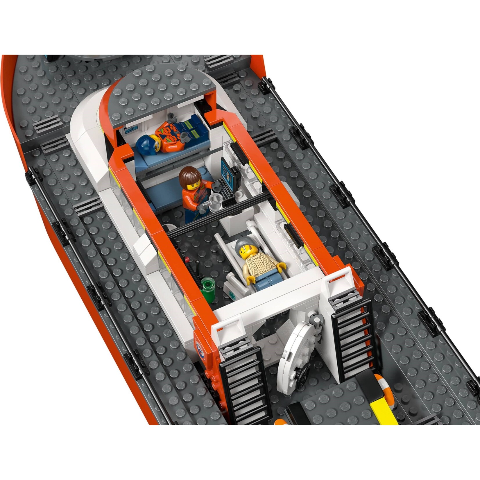 LEGO Kustwacht reddingsboot met helikopter - 60504