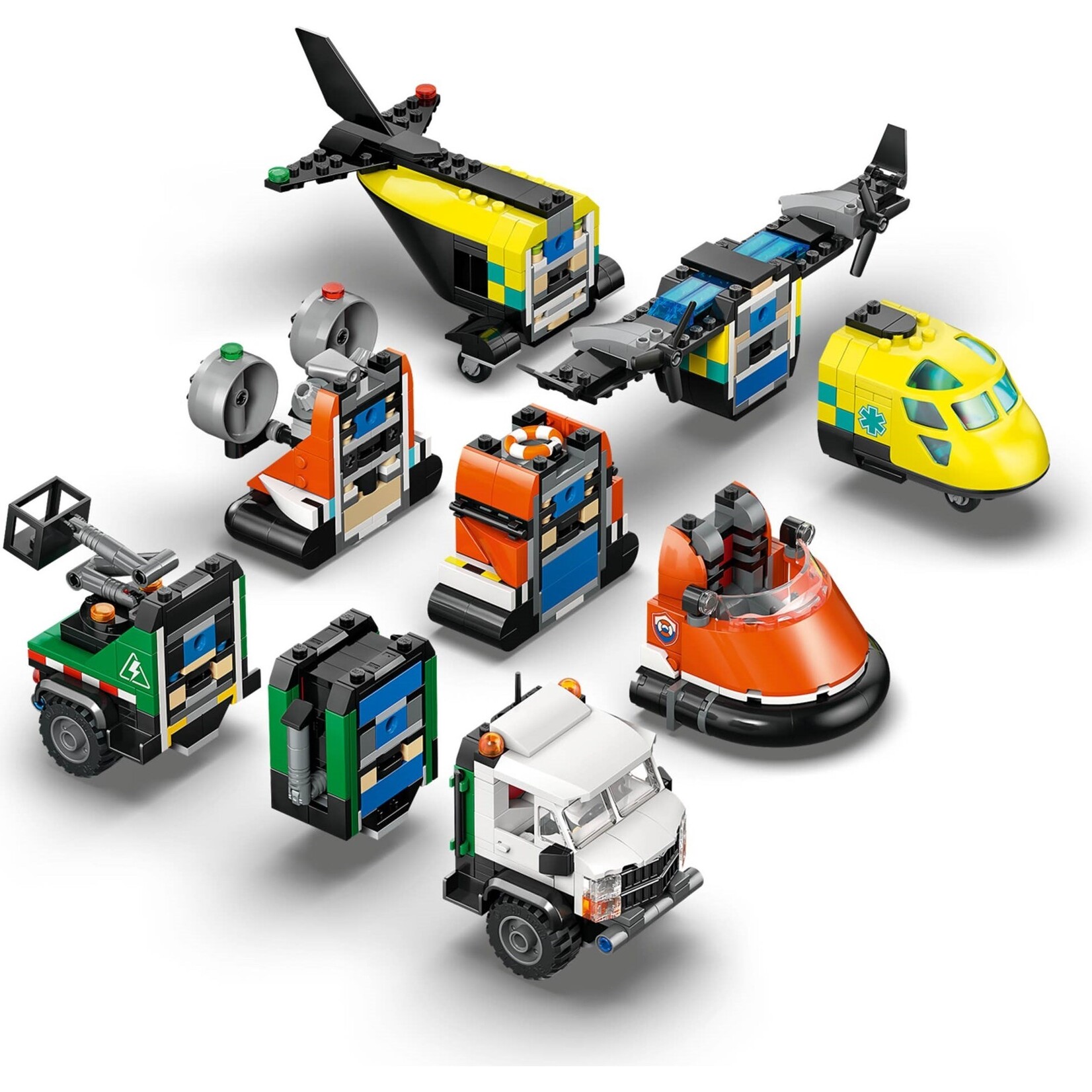 LEGO Vliegtuig, servicewagen en hovercraft remix - 60505