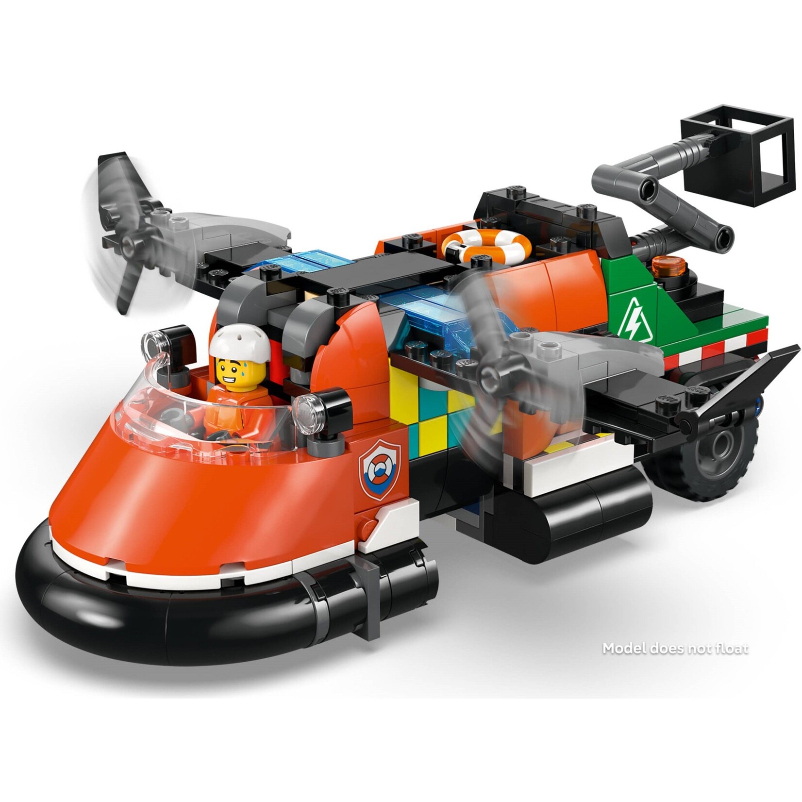 LEGO Vliegtuig, servicewagen en hovercraft remix - 60505