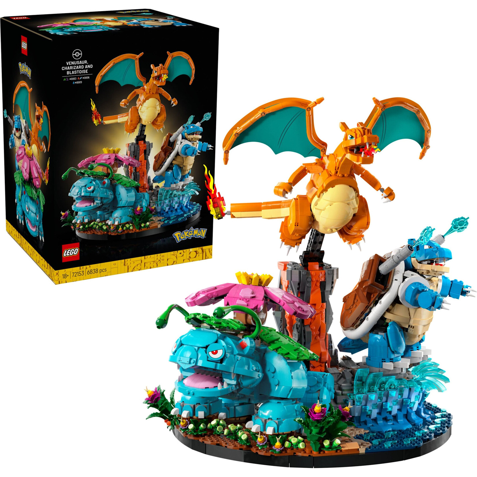 LEGO Venusaur, Charizard en Blastoise - 72153