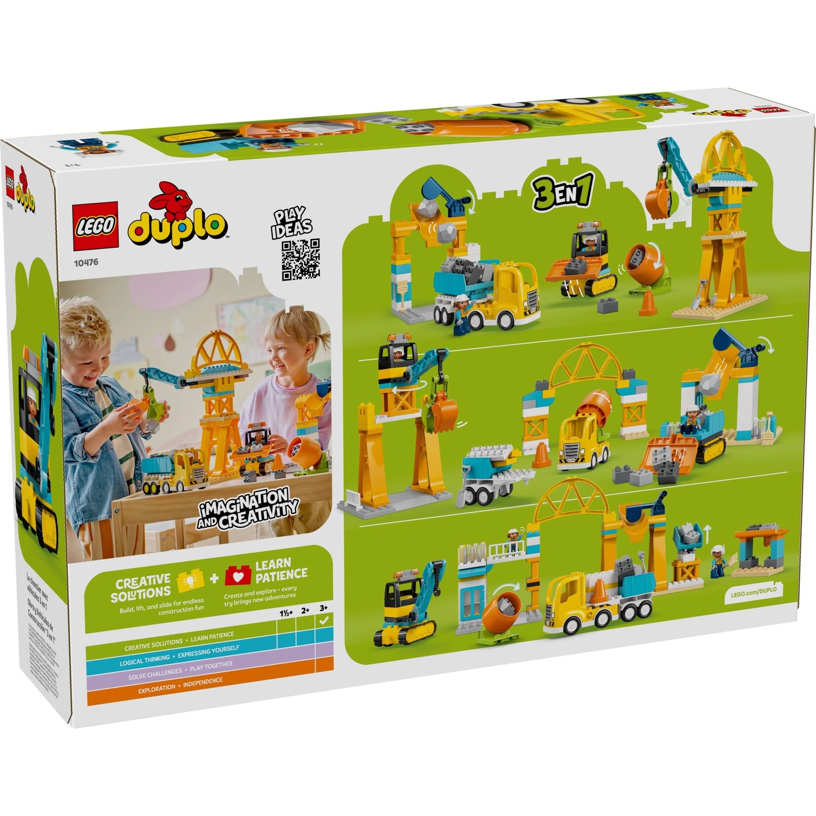 LEGO 3-in-1 bouwplaats en voertuigen - 10476