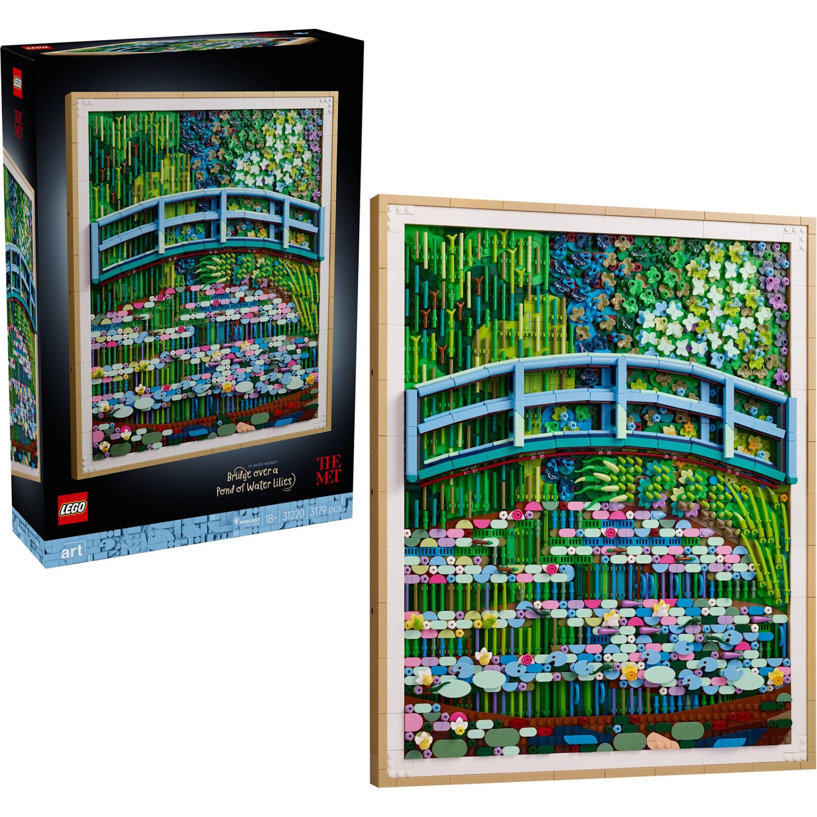 LEGO Claude Monet – Brug over een vijver met waterlelies - 31220