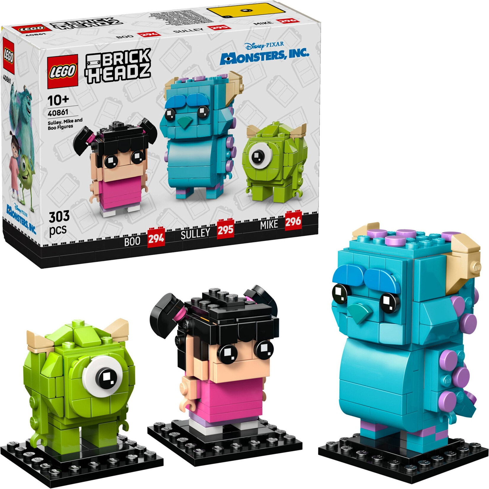 LEGO Figuren van Sulley, Mike en Boe - 40861