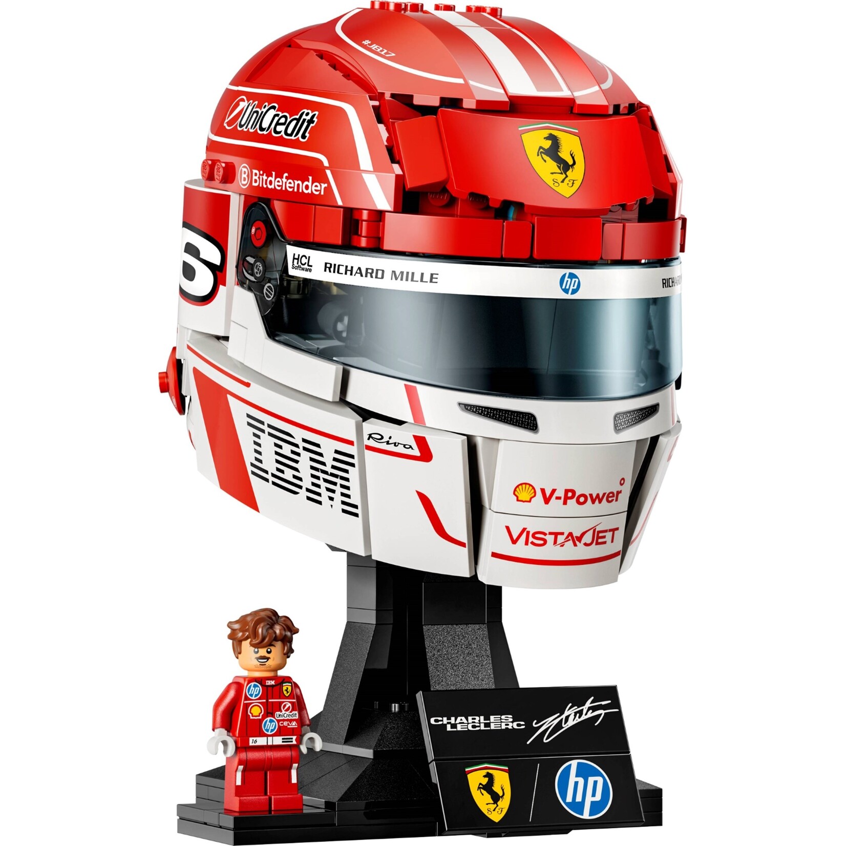 LEGO Scuderia Ferrari HP helm van Charles Leclerc - 43014