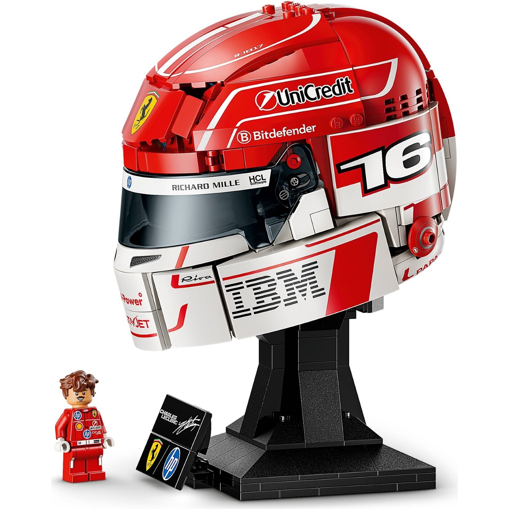 LEGO Scuderia Ferrari HP helm van Charles Leclerc - 43014