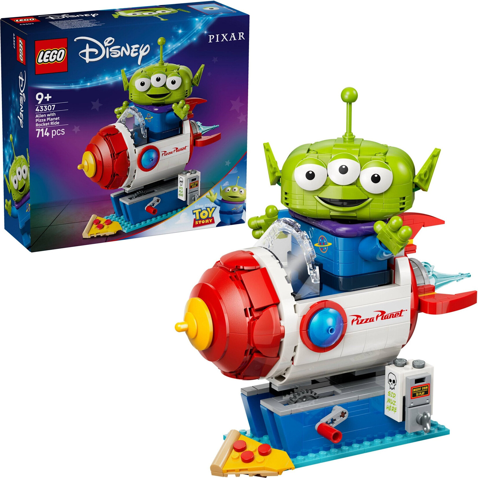 LEGO Alien met Pizza Planet raket - 43307