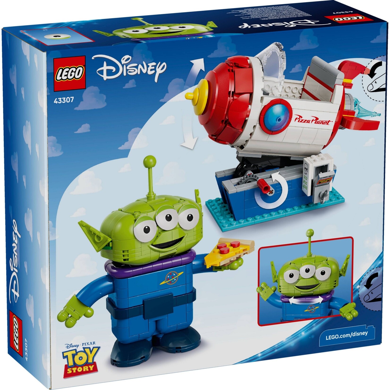 LEGO Alien met Pizza Planet raket - 43307