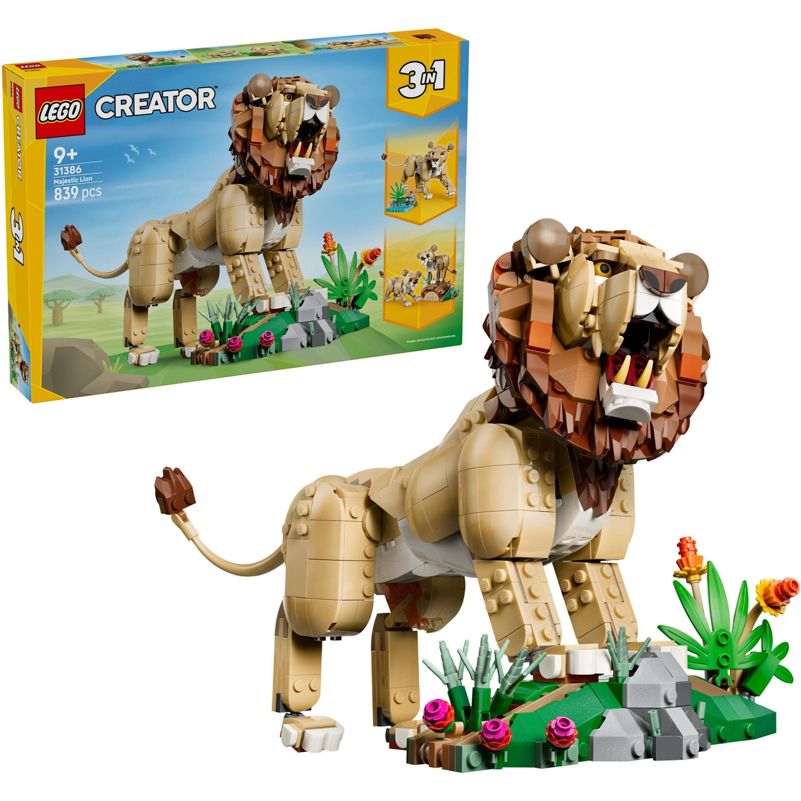 LEGO LEGO  Wilde dieren: majestueuze leeuw - 31386