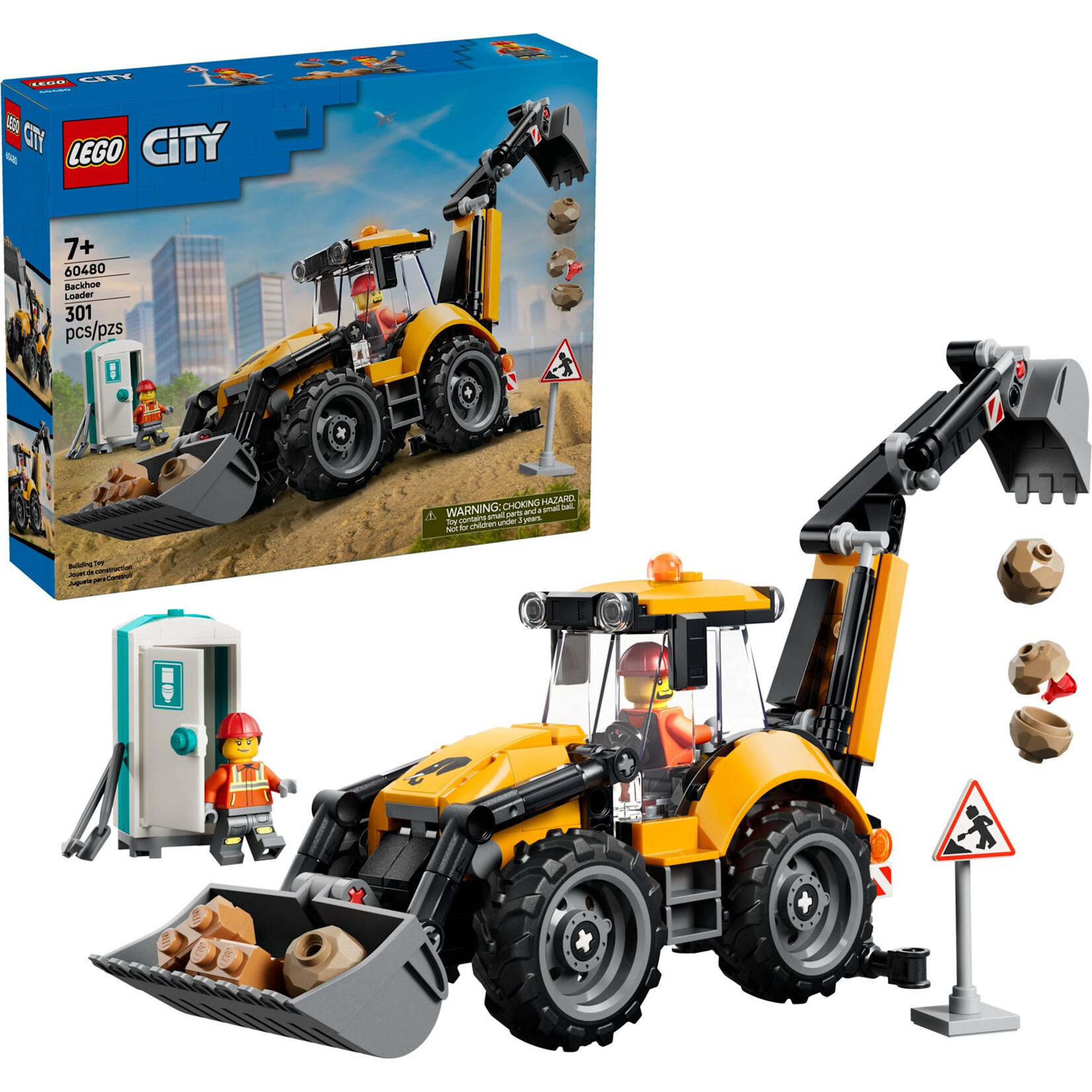 LEGO LEGO  Gele graaflaadmachine - 60480