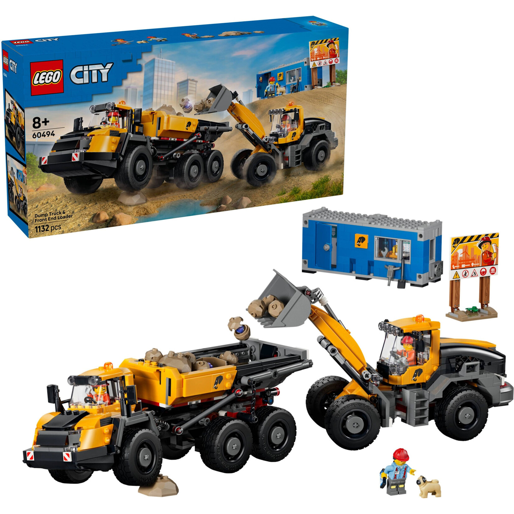 LEGO LEGO Kiepwagen en voorlader - 60494