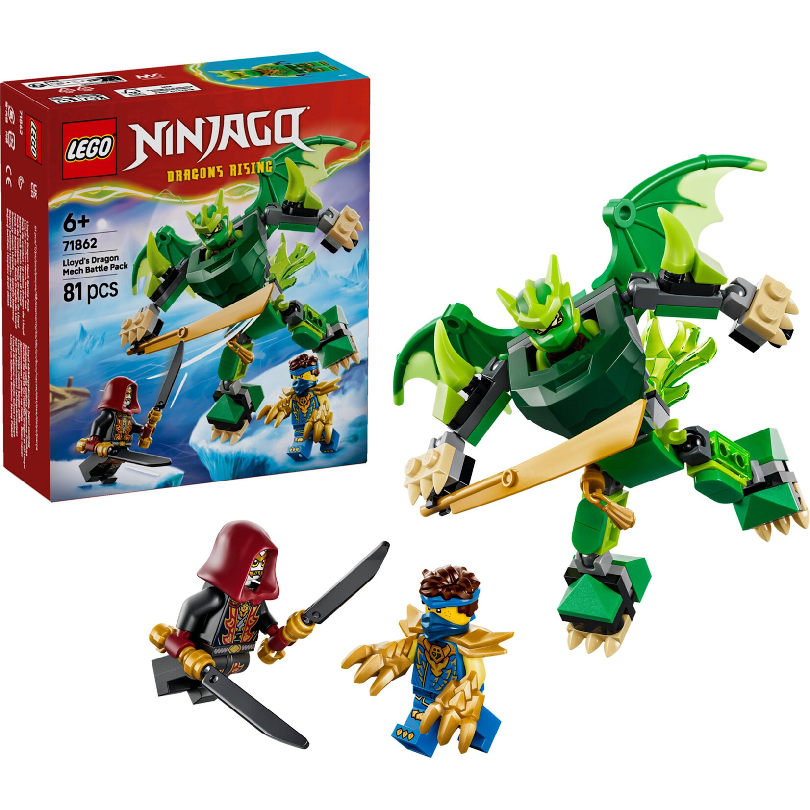 LEGO LEGO Lloyds drakenmecha strijdpakket - 71862