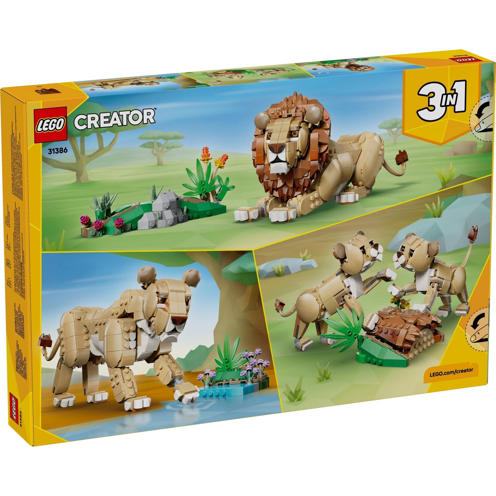 LEGO Wilde dieren: majestueuze leeuw - 31386