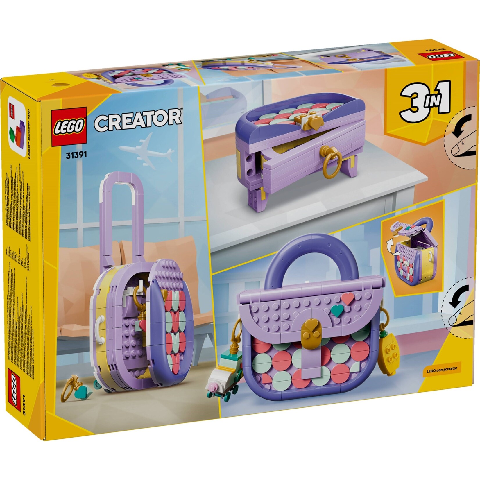 LEGO Stijlvolle tas met opbergruimte - 31391