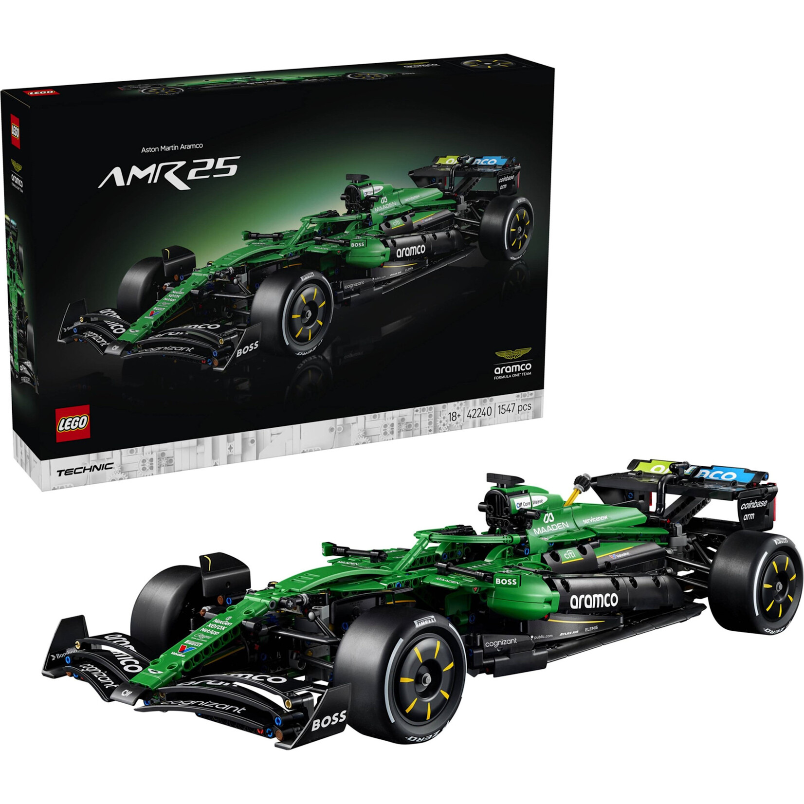 LEGO Aston Martin Aramco AMR25 F1® auto - 42240