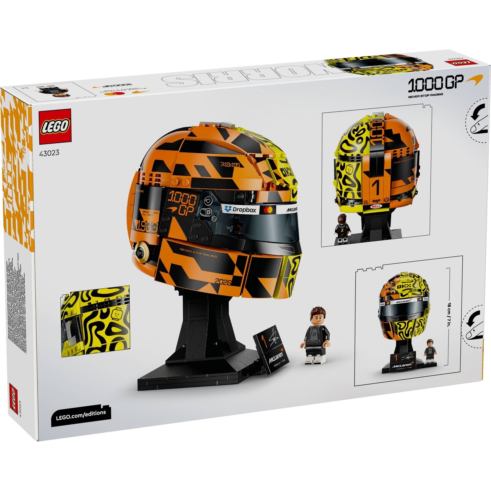 LEGO McLaren Mastercard F1® Team helm van Lando Norris - 43023