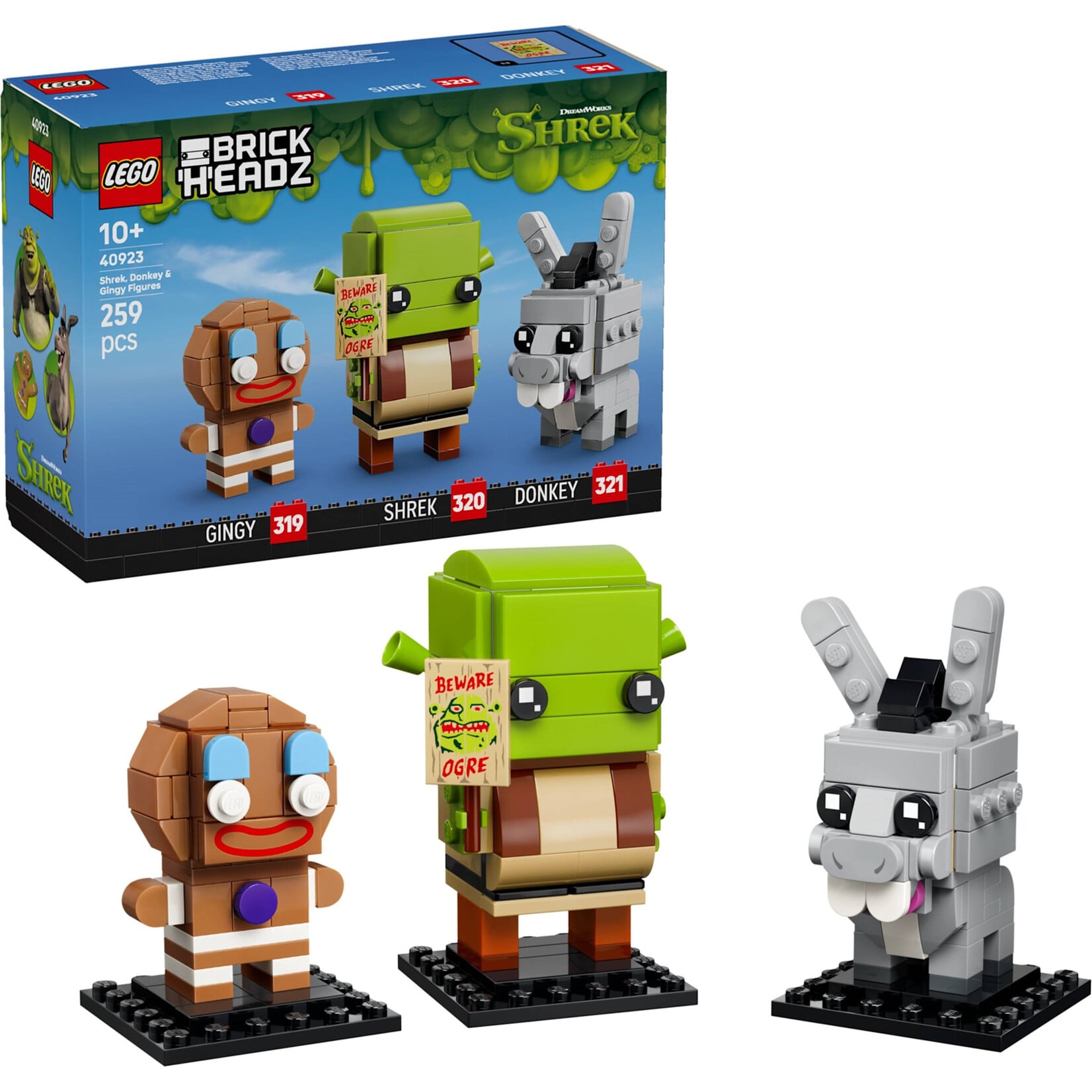 LEGO Shrek, Ezel en Peper figuren - 40923