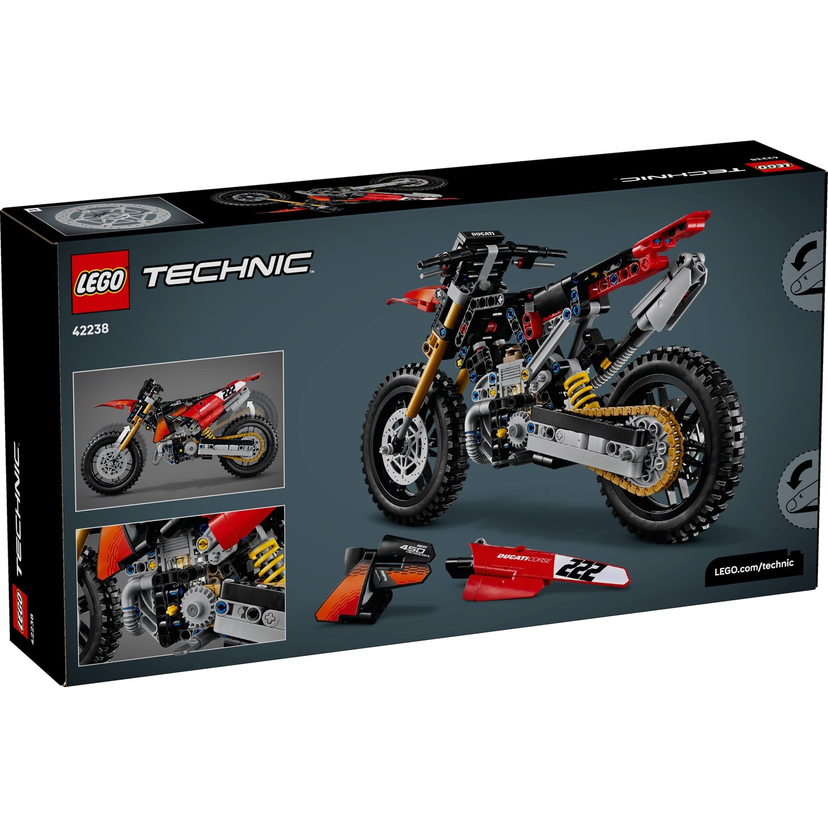 LEGO Ducati Desmo450 MX Factory motor  - 42238