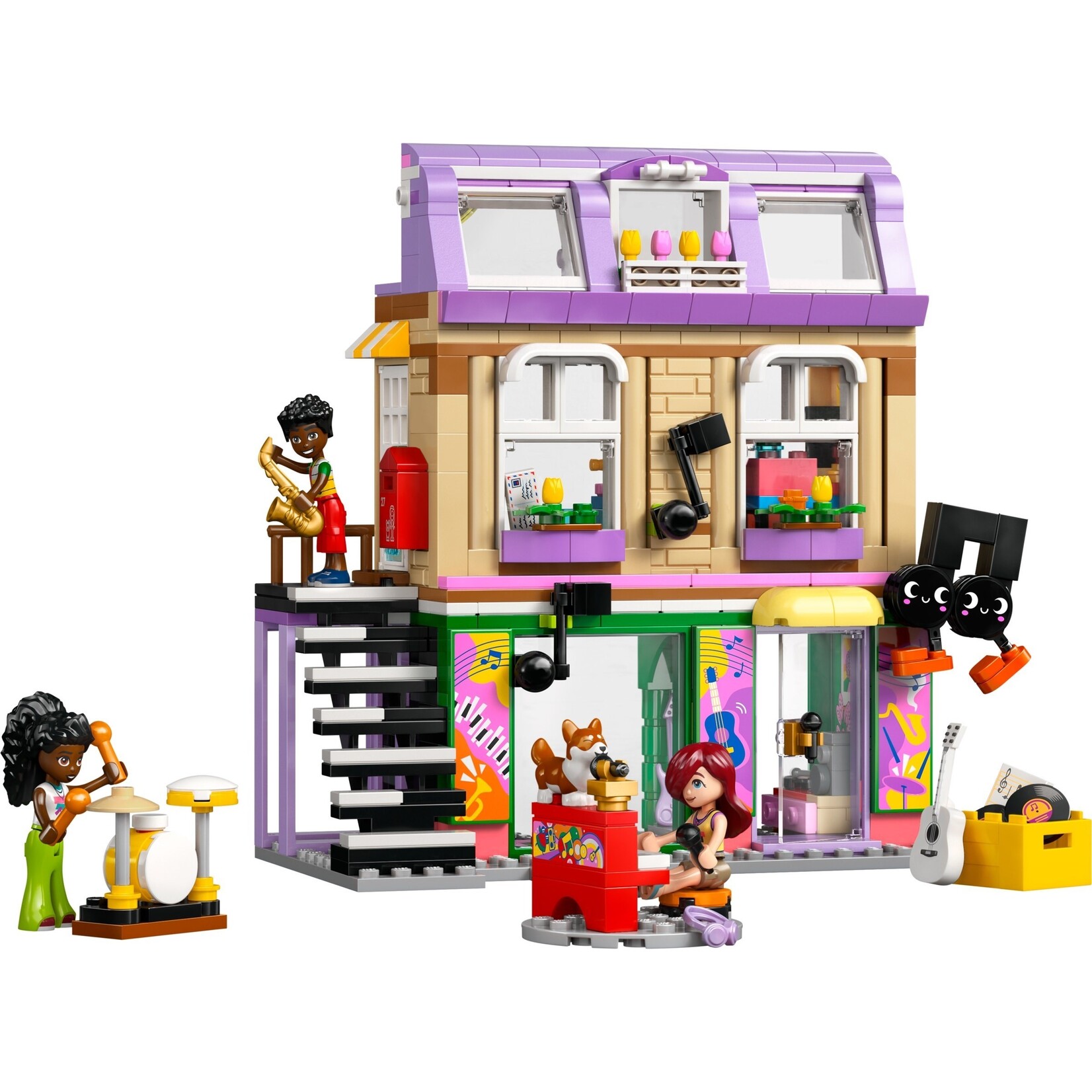 LEGO Muziekwinkel en appartement  - 42653