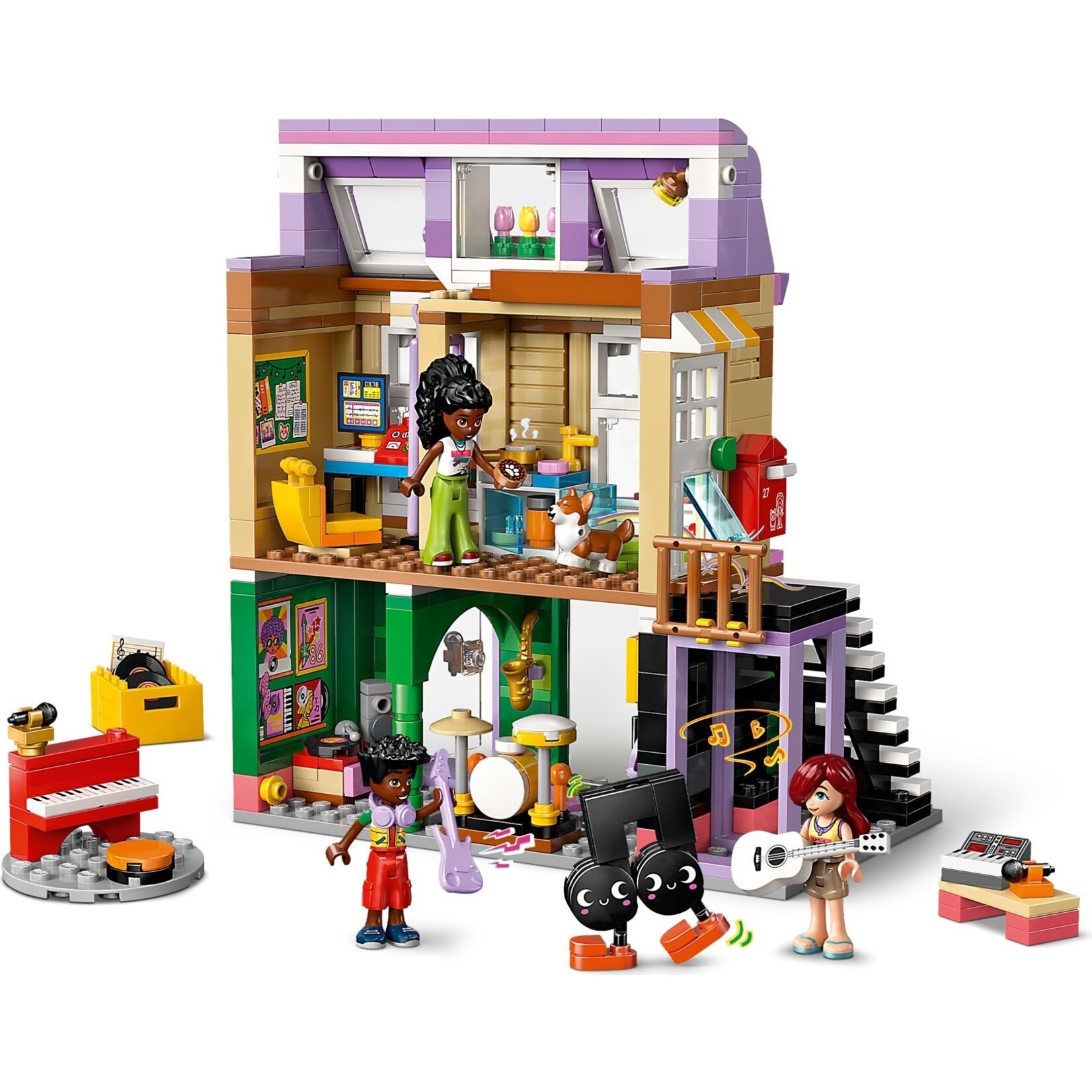 LEGO Muziekwinkel en appartement  - 42653