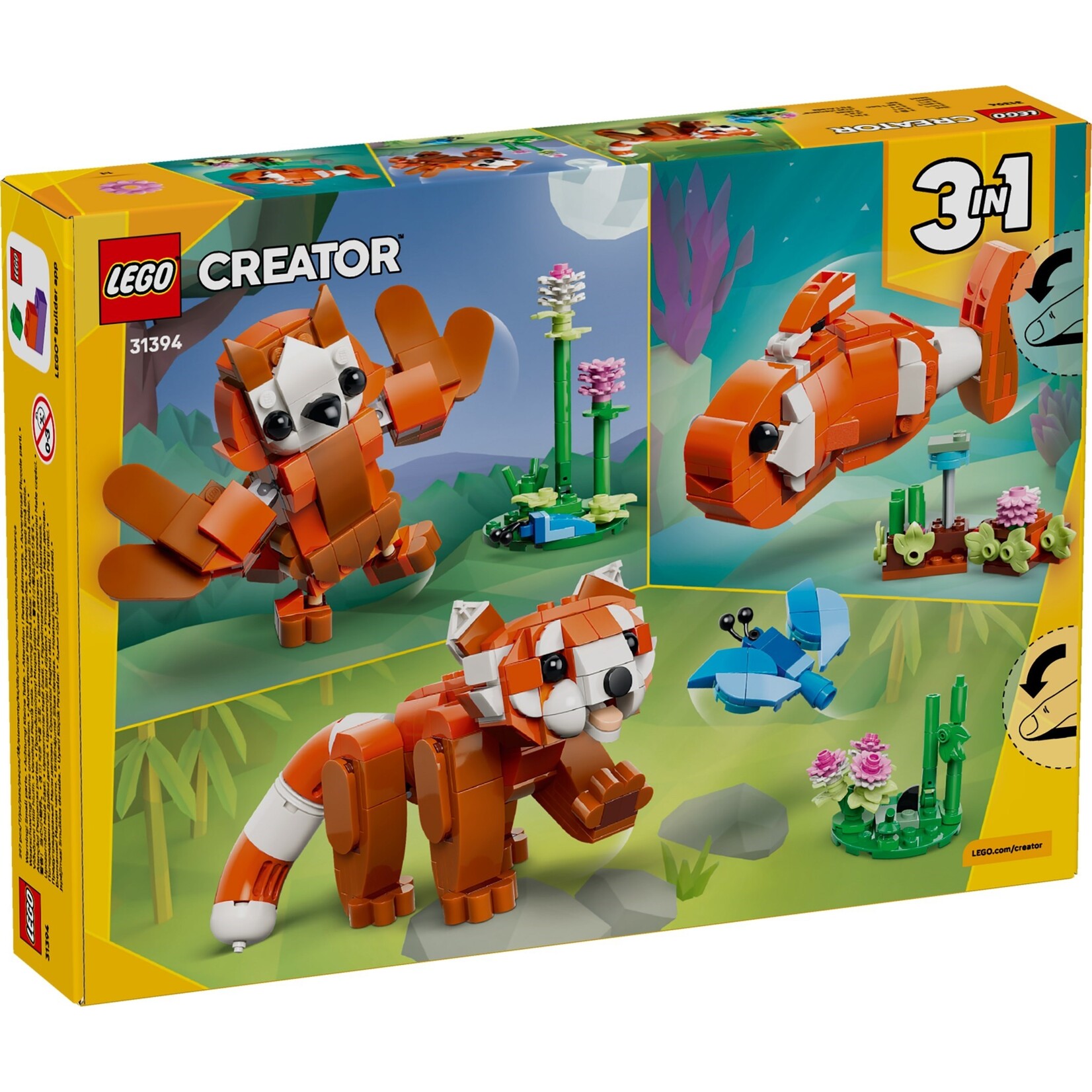 LEGO Schattige dieren: rode panda - 31394