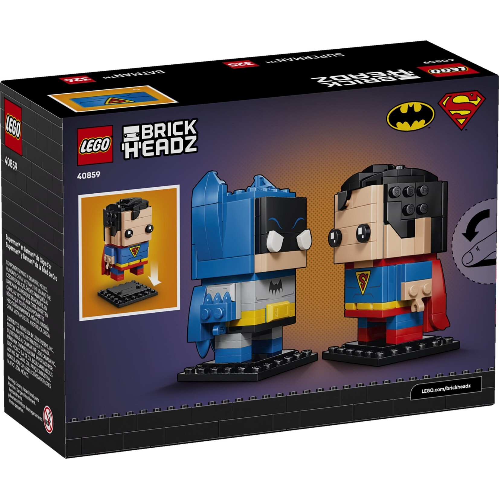 LEGO Golden Age Superman™ en Batman™ figuren - 40859