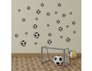 Muursticker voetballen 28 stuks