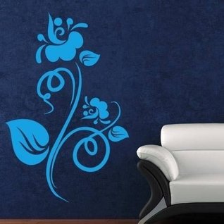 Muursticker bloem sierlijk Muursticker bloem sierlijk