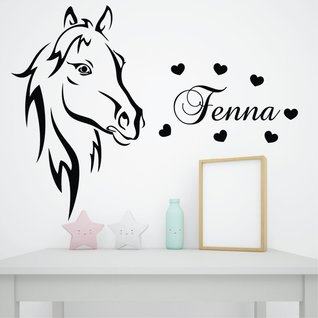 Paard hoofd dieren muursticker kinderkamer Paard hoofd dieren muursticker kinderkamer