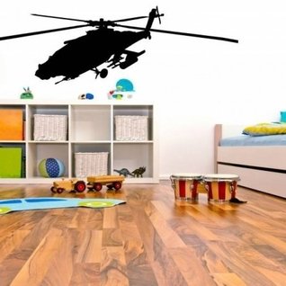 Muursticker black hawk helikopter / vliegtuig