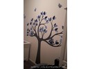 Muursticker boom met uilen en vogels babykamer