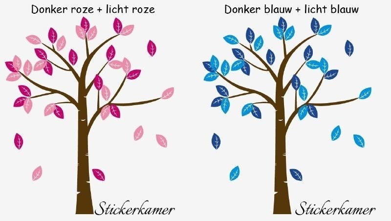 Muursticker boom (kies je kleuren)