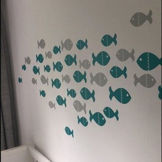 Muursticker vissen kinderkamer / babykamer Muursticker vissen kinderkamer / babykamer