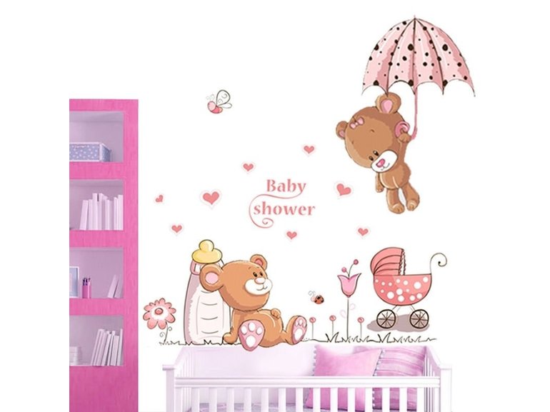 Muursticker beren babykamer - kinderkamer