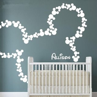 Muursticker Mickey mouse oren  kinderkamer Muursticker Mickey mouse oren  kinderkamer
