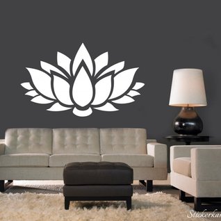 Muursticker yoga bloem lotus wanddecoratie Muursticker yoga bloem lotus wanddecoratie
