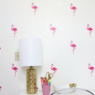 Muursticker flamingo Muursticker flamingo