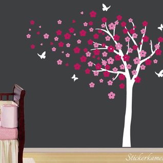 Muursticker boom bloesem XL roze babykamer Muursticker boom bloesem XL roze babykamer