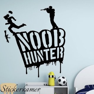 Muursticker gamer noob hunter jongenskamer / kinderkamer Muursticker gamer noob hunter jongenskamer / kinderkamer