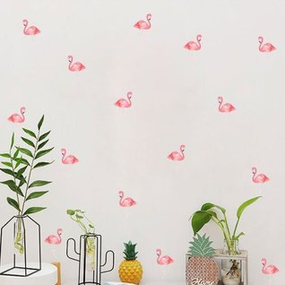 Muursticker flamingo patroon mini Muursticker flamingo patroon mini