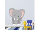 Muursticker olifant jungle babykamer XL