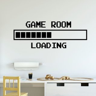Gamen muursticker game room loading jongenskamer