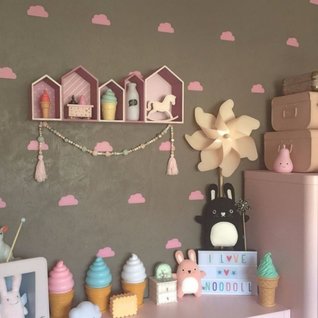 Muursticker wolken kinderkamer / babykamer