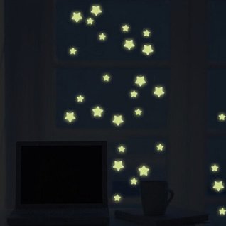 Glow in the dark sterren babykamer 127 stuks - kinderkamer muursticker Glow in the dark sterren babykamer 127 stuks - kinderkamer muursticker
