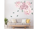 Muursticker pioenroos bloemen roze babykamer