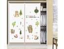 Muursticker bos dieren babykamer / kinderkamer