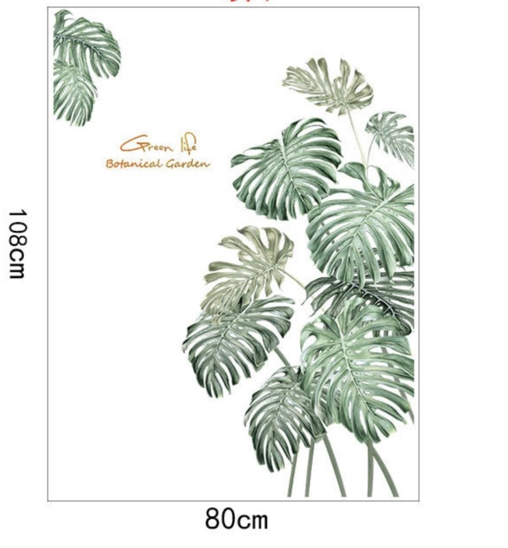injecteren kleinhandel Schiereiland Muursticker jungle decoratieve palmbladen groen botanisch kopen? Bestel  online bij Stickerkamer - Stickerkamer