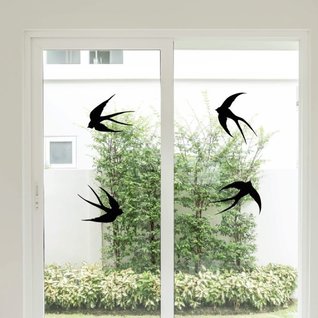 Muursticker vogels zwaluwen raamsticker wanddecoratie
