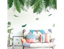 Muursticker tropisch decoratieve groene palmbladen stickers